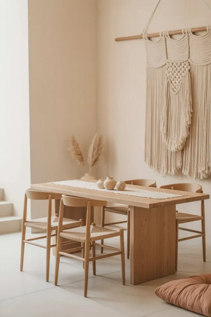 Minimal Boho Dining Room for Modern Simplicity
