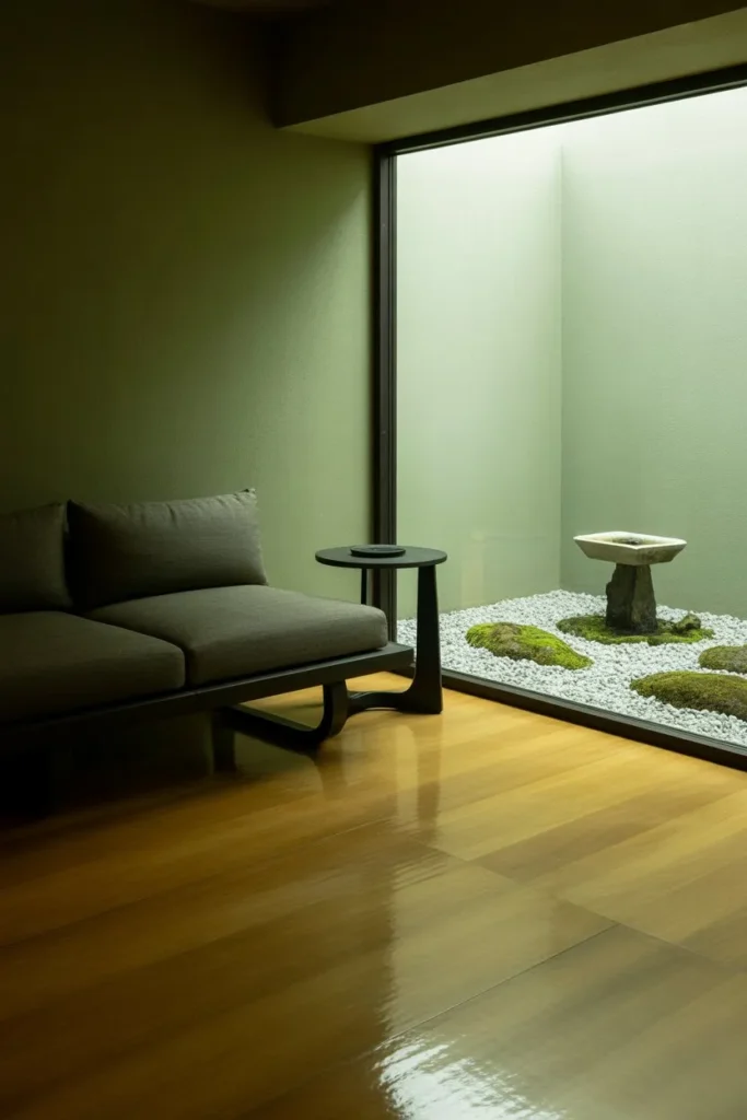 27 Sage Green Living Room Ideas for a Calm Aesthetic Minimalist Japanese Zen Garden
