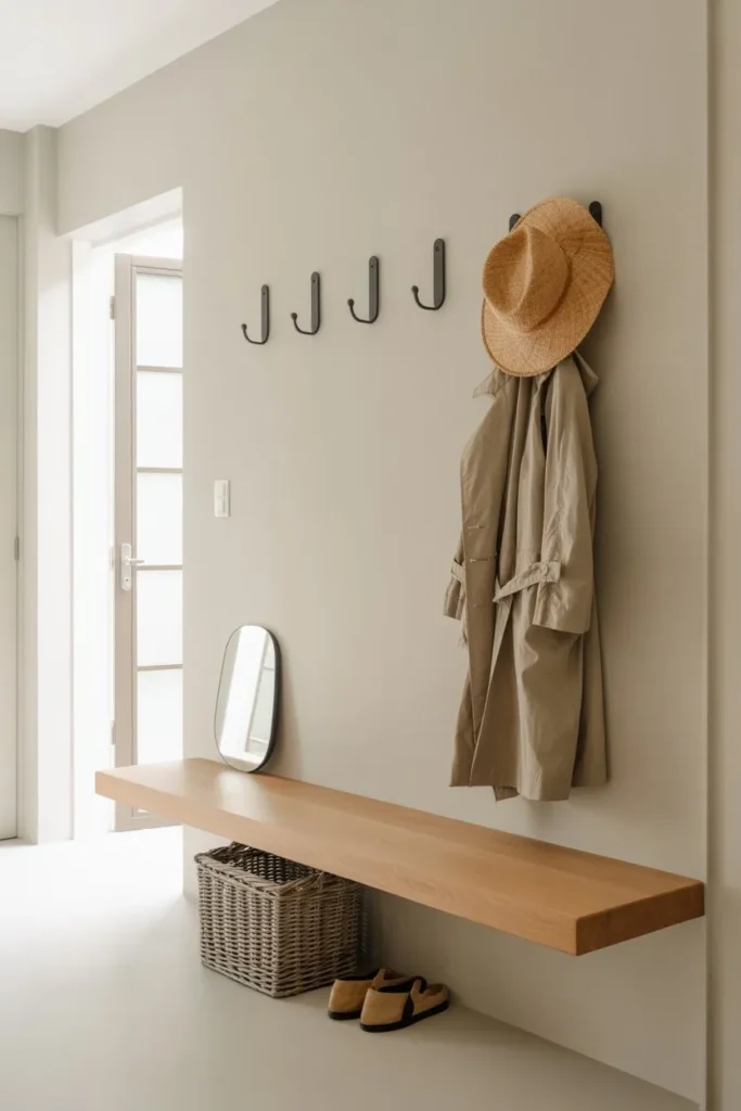 Minimalist Scandi Floating Oak Bench