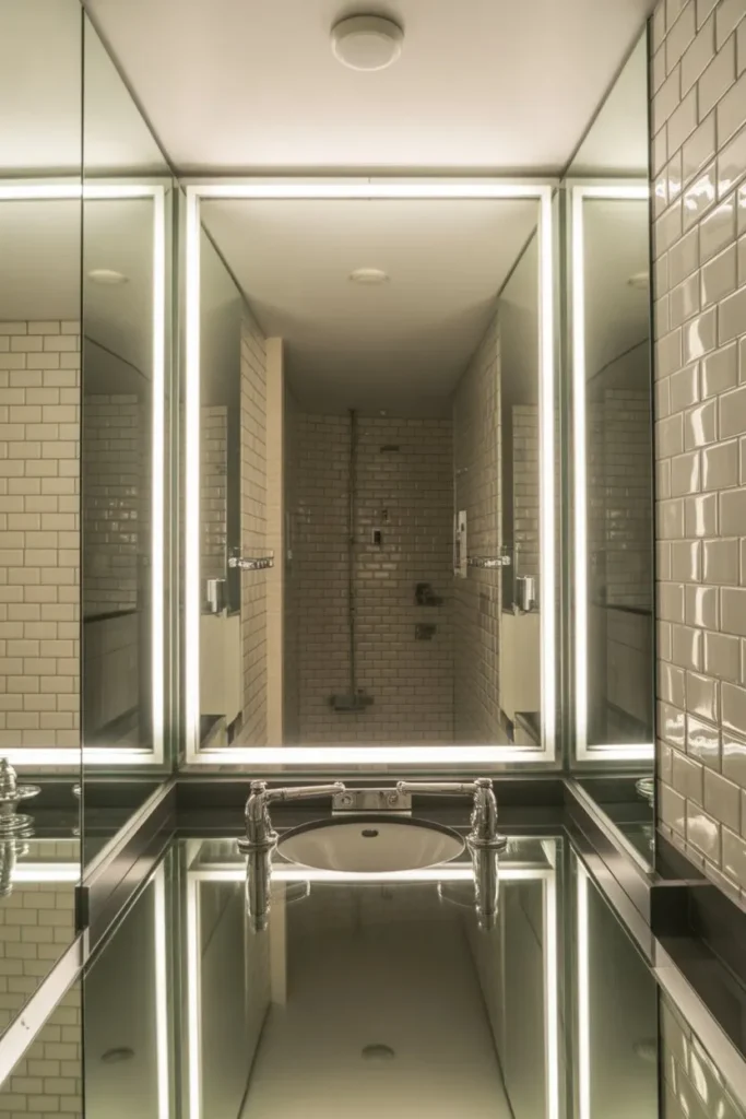 Mirror Placement to Expand Visual Width