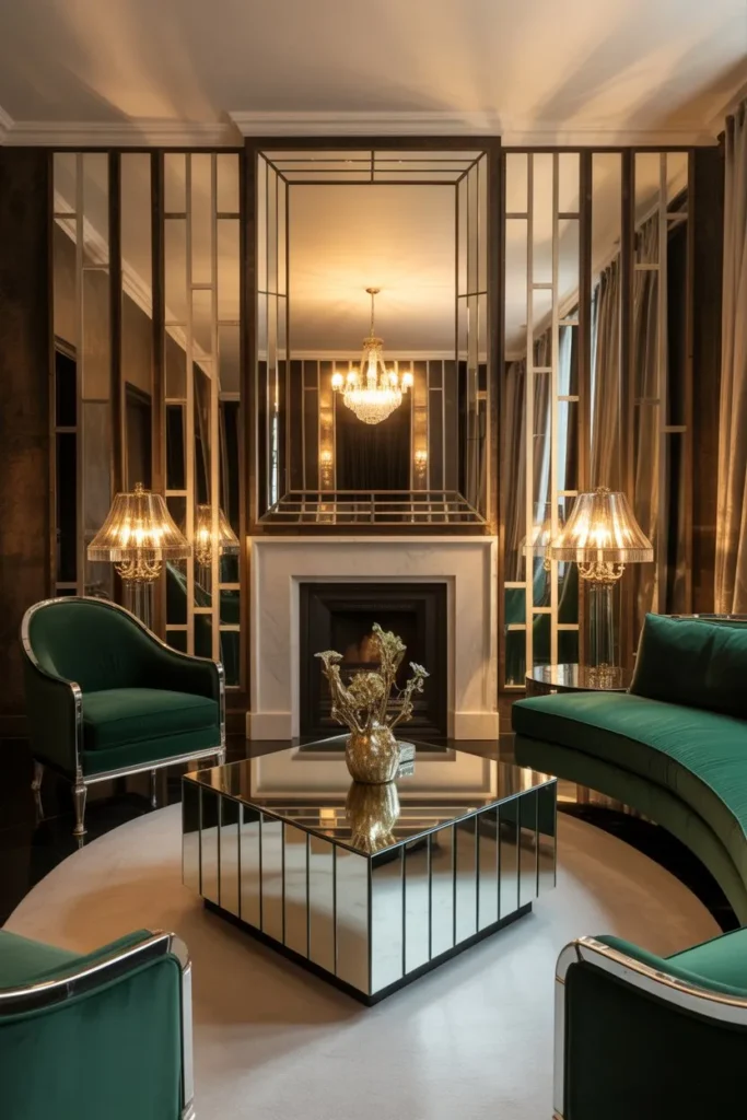 Mirrored Surfaces for Light and Depth