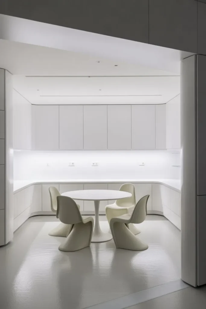 Modern All-White Laboratory Nook