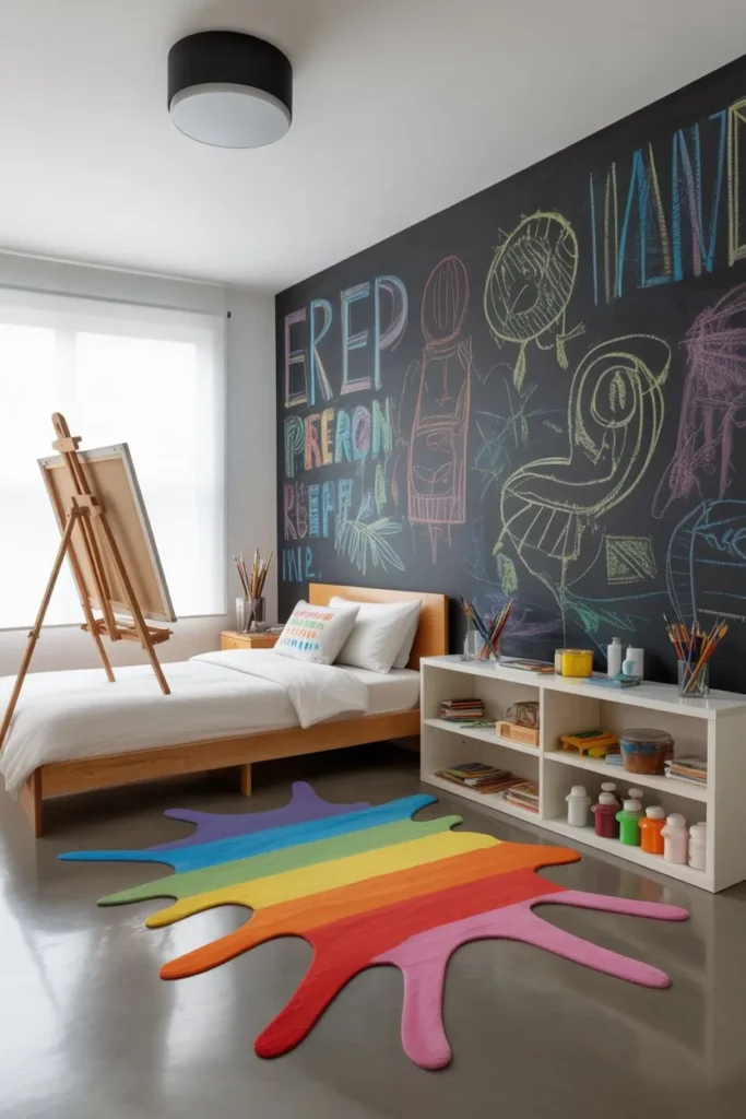 Modern Art Studio Chalkboard Room