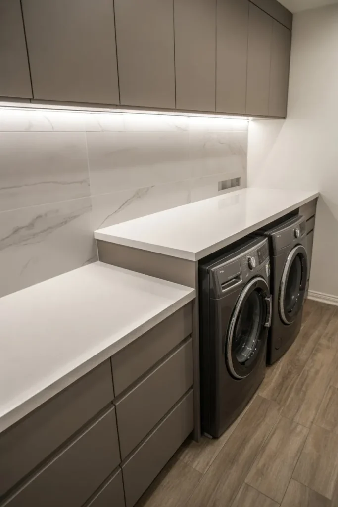 Modern Laundry Room with Durable Surface Materials