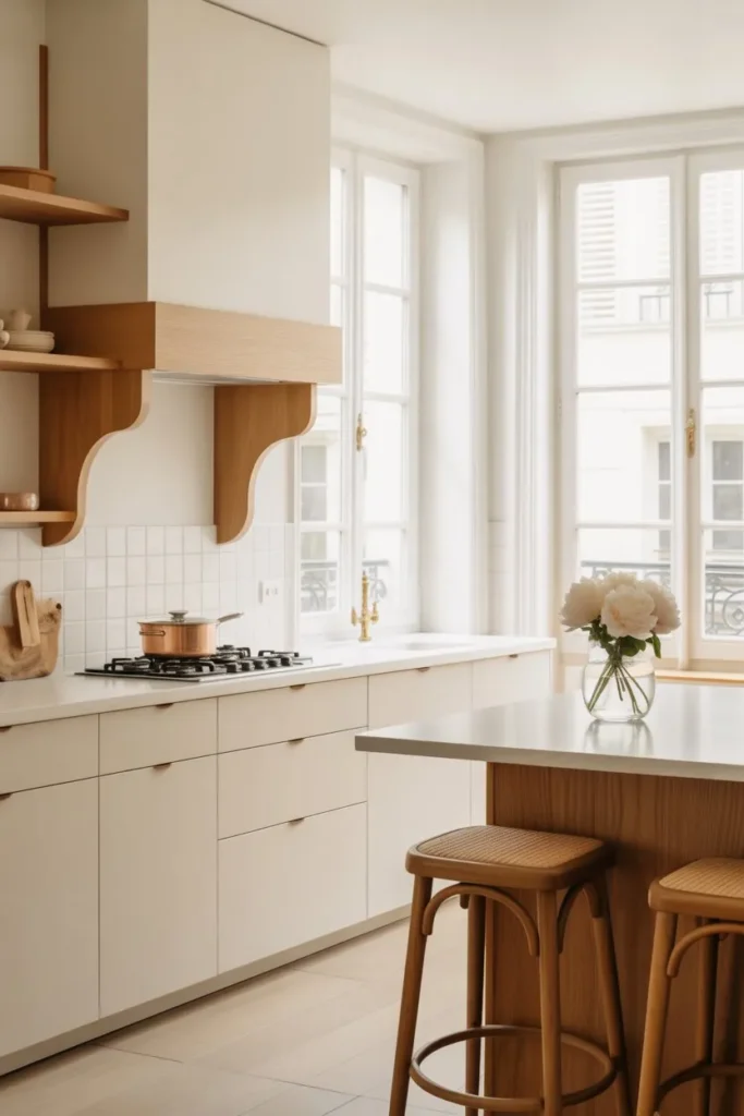 Modern Parisian Kitchen with Minimal Touches