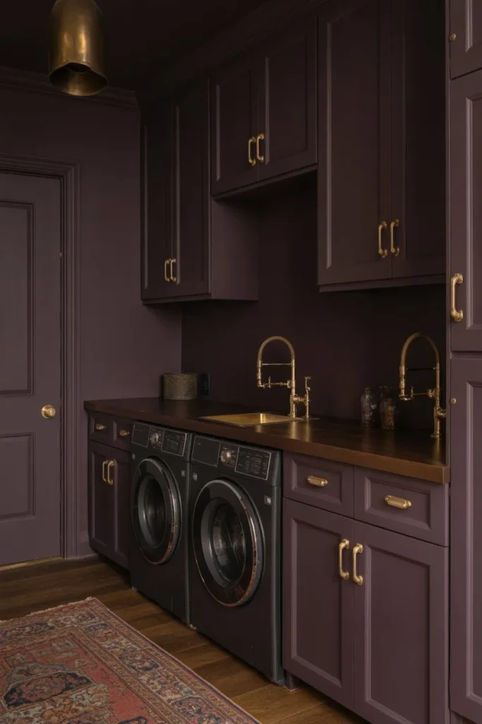 Moody Blackberry and Brass Den