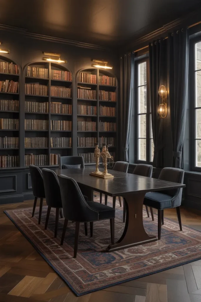 Moody Dark Academia Library Suite