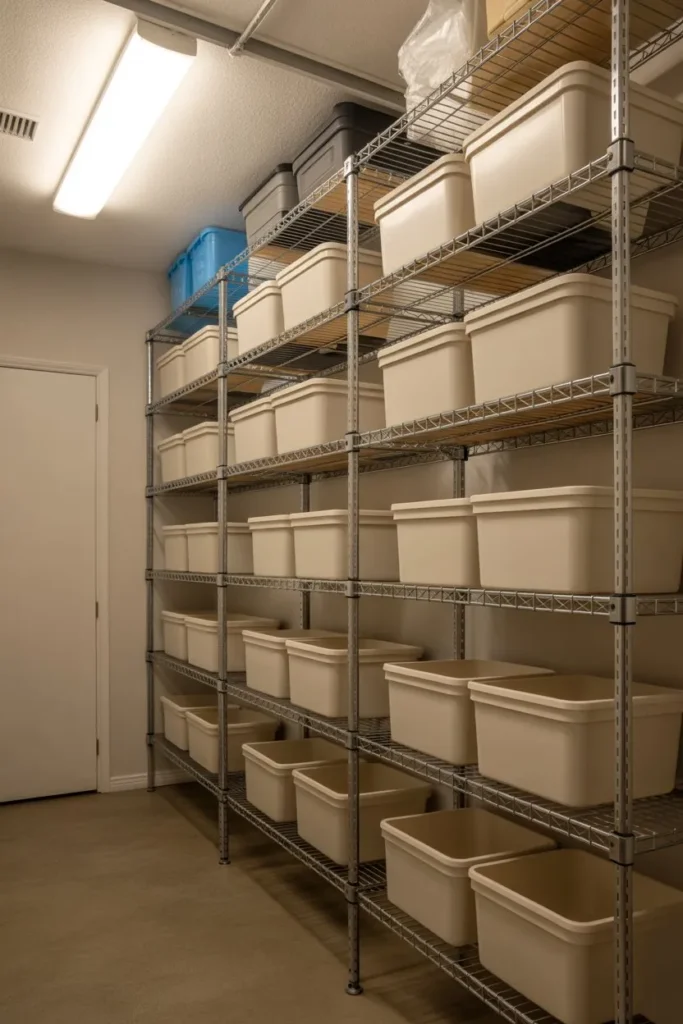 Multi-Tier Adjustable Shelving System