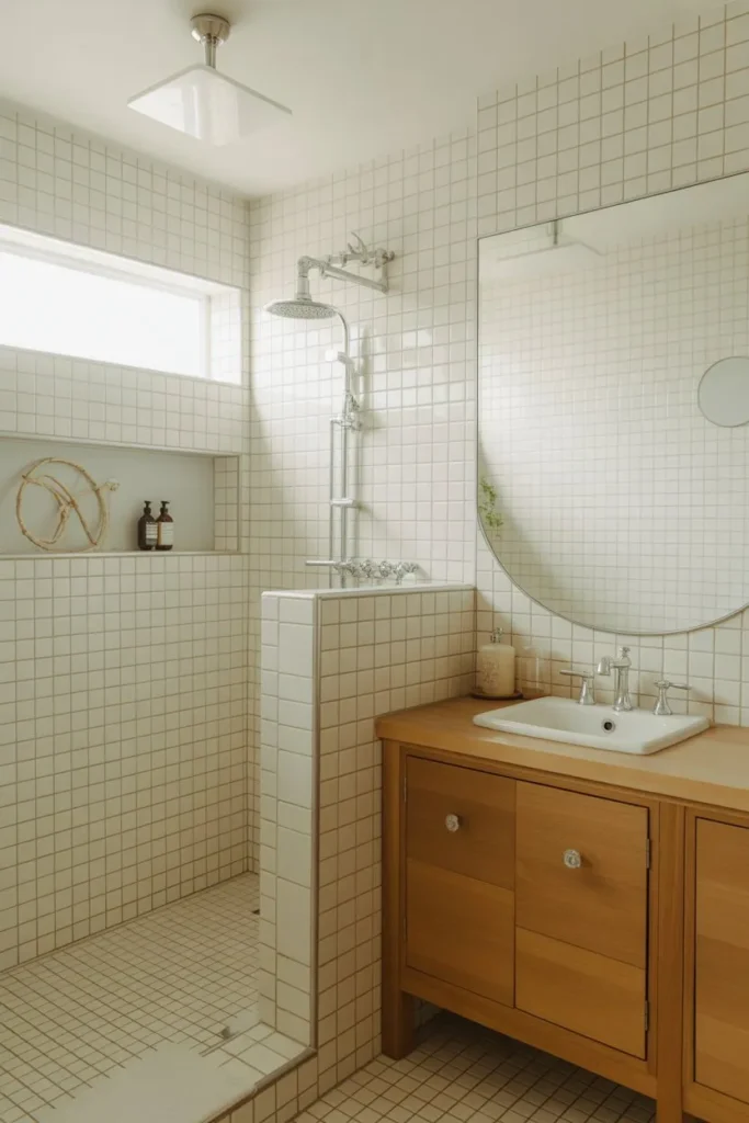 Natural Wood and White Balanced Design