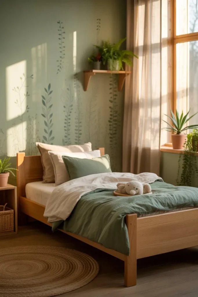 Nature-Inspired Green Room