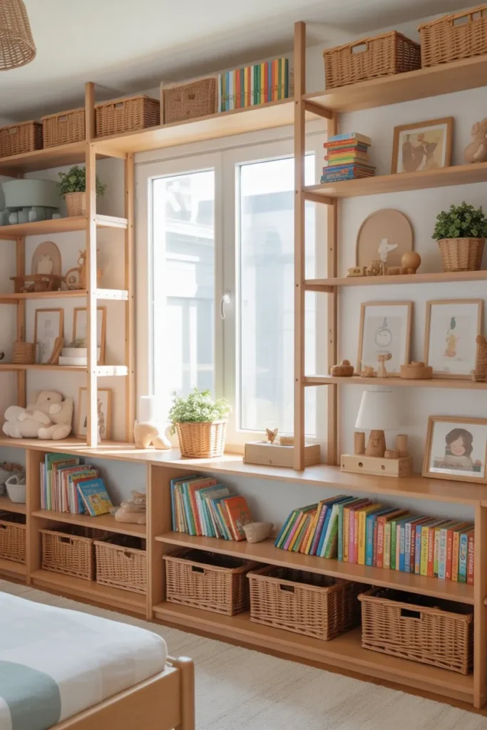 Open Shelving Display with Organized Styling