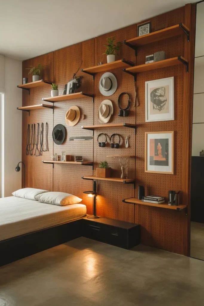 Pegboard Walls for Artistic Organization