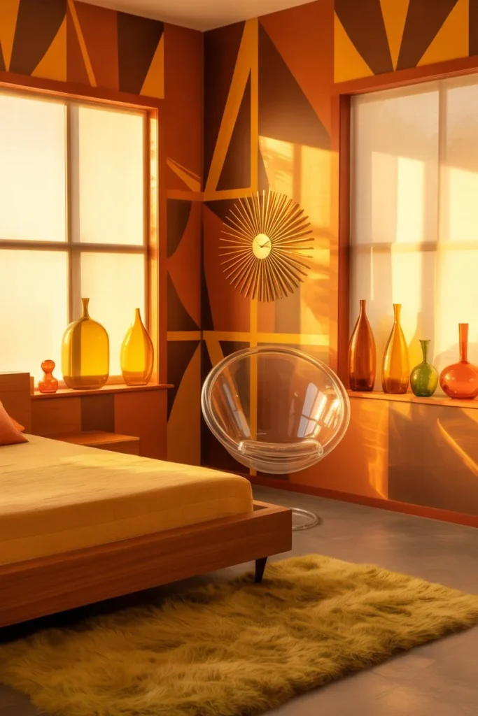 27 Summer Bedroom Ideas for a Fresh Breezy Vibe Retro 70s Sunset Lounge