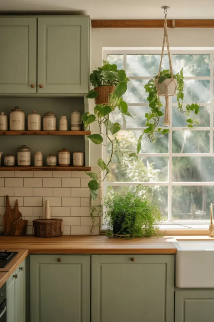 Sage Green Nature-Inspired Haven