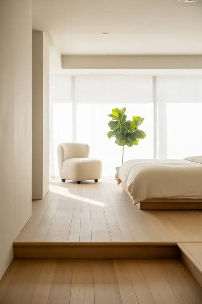27 Summer Bedroom Ideas for a Fresh Breezy Vibe Scandi-Minimalist Light Wood Tier