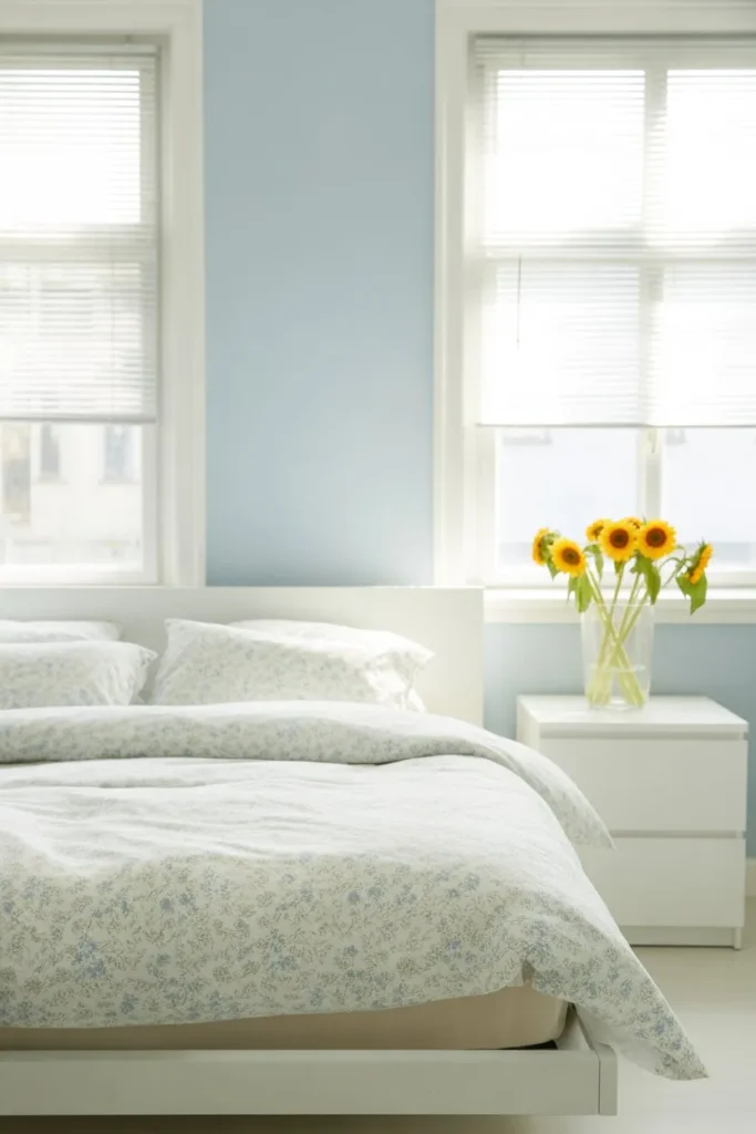 27 Summer Bedroom Ideas for a Fresh Breezy Vibe Scandinavian Blue and White Flat