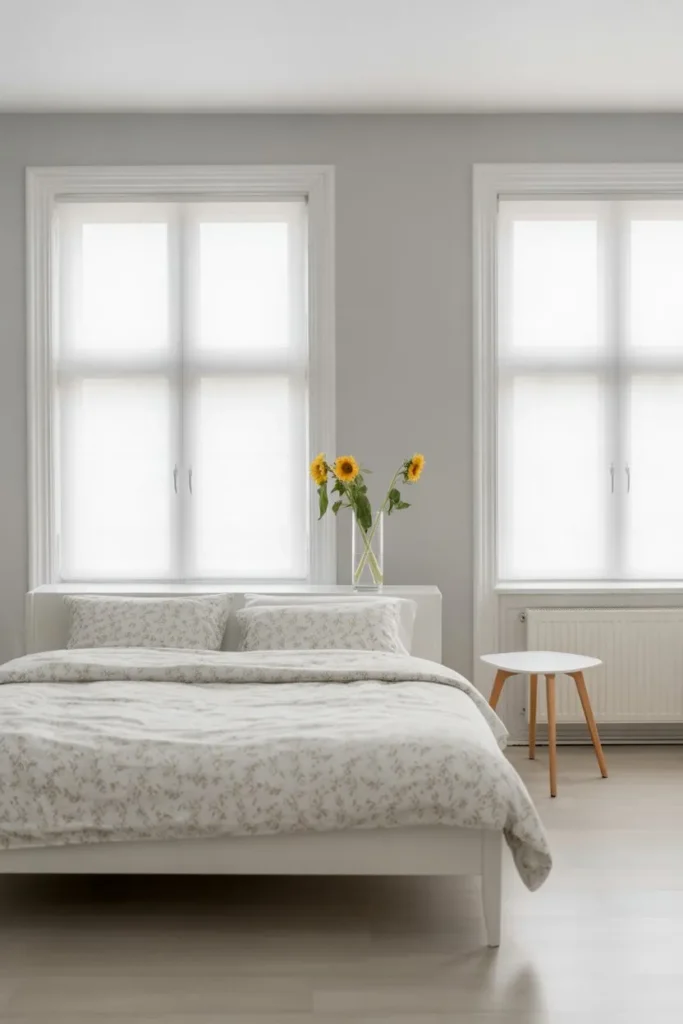 Scandinavian Grey and White Flat