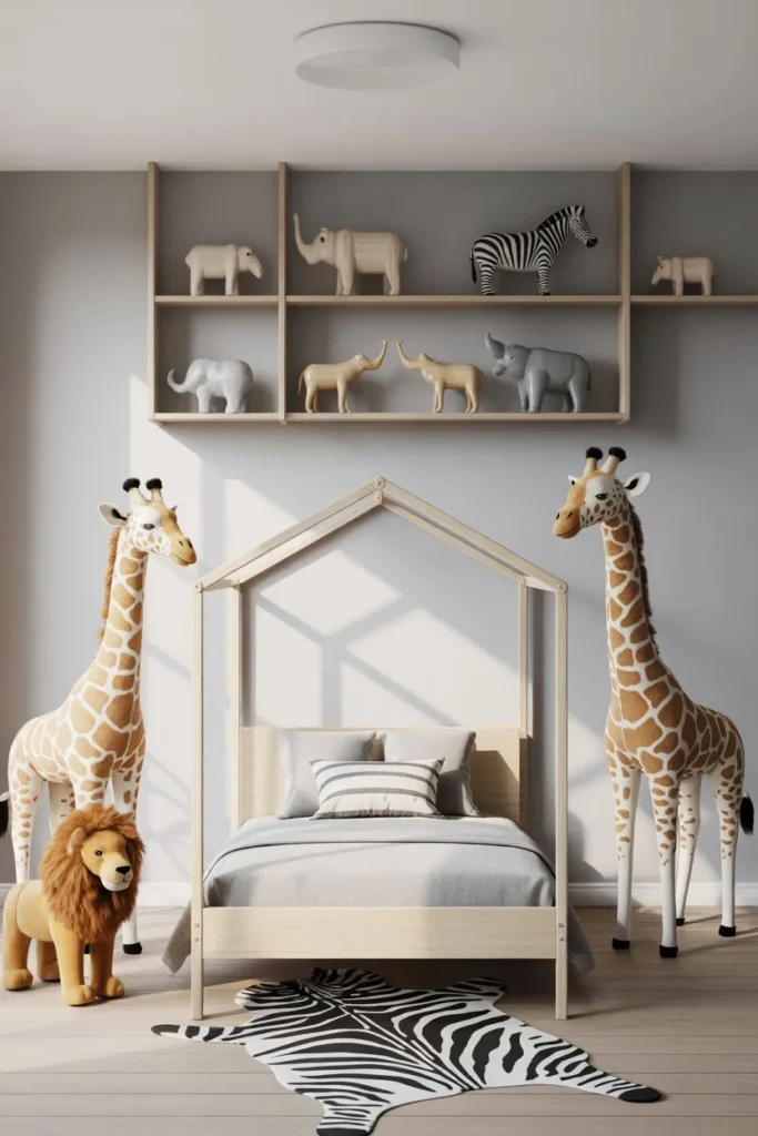 13 Kids Room Decor Ideas for a Fun Stylish Space Scandinavian Safari Animal Sanctuary