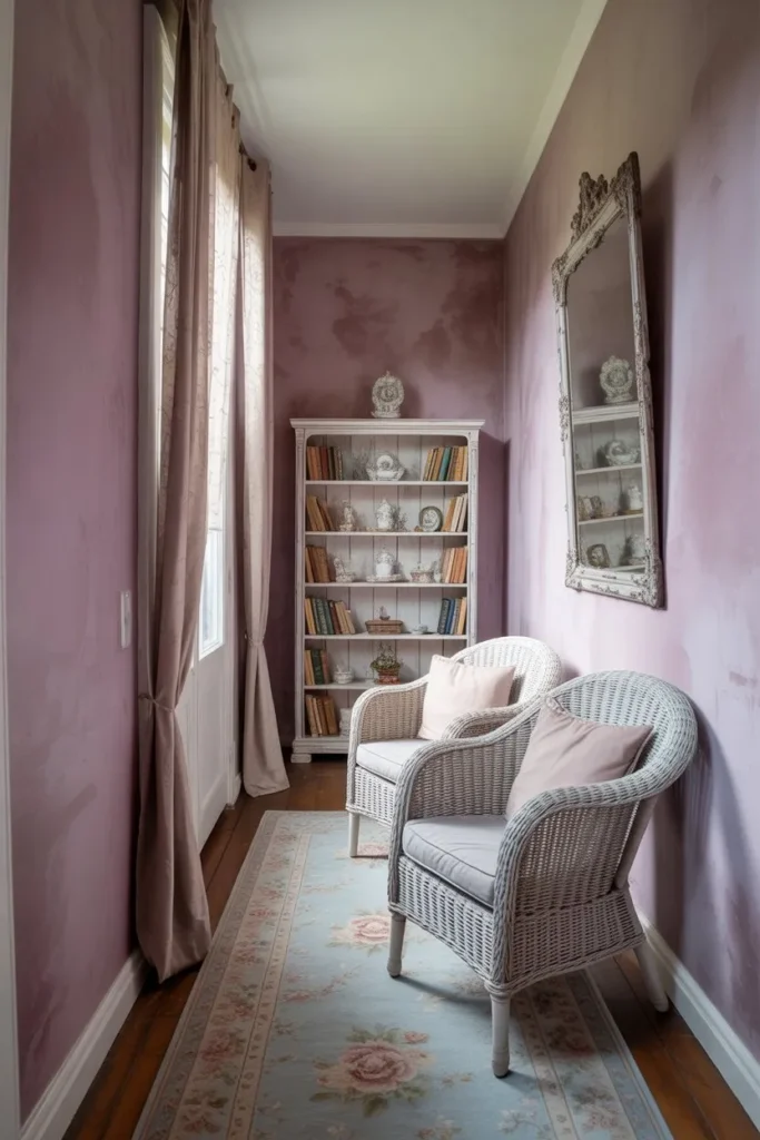 Shabby Chic Mauve and Lace Nook