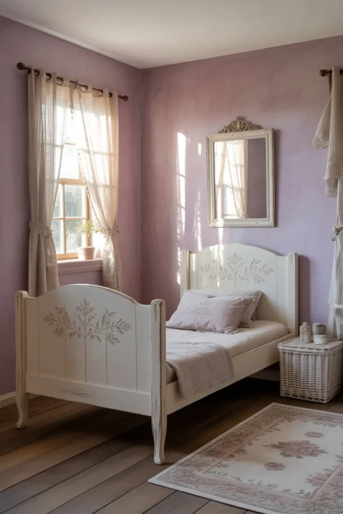 Shabby Chic Mauve and Lace Nook