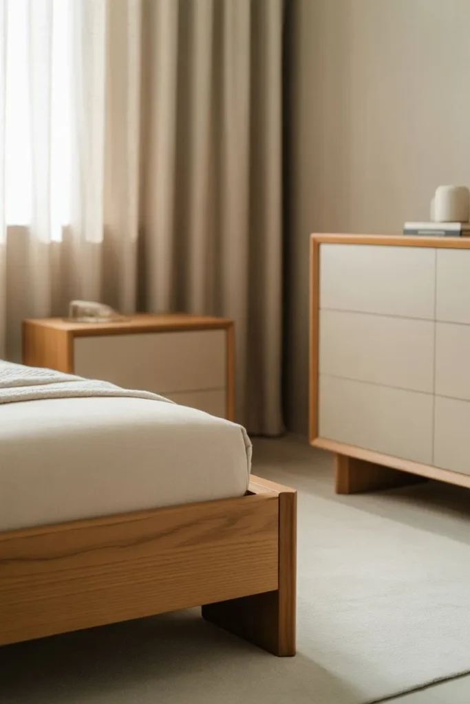 Simple Bedroom with Clean Lines Design