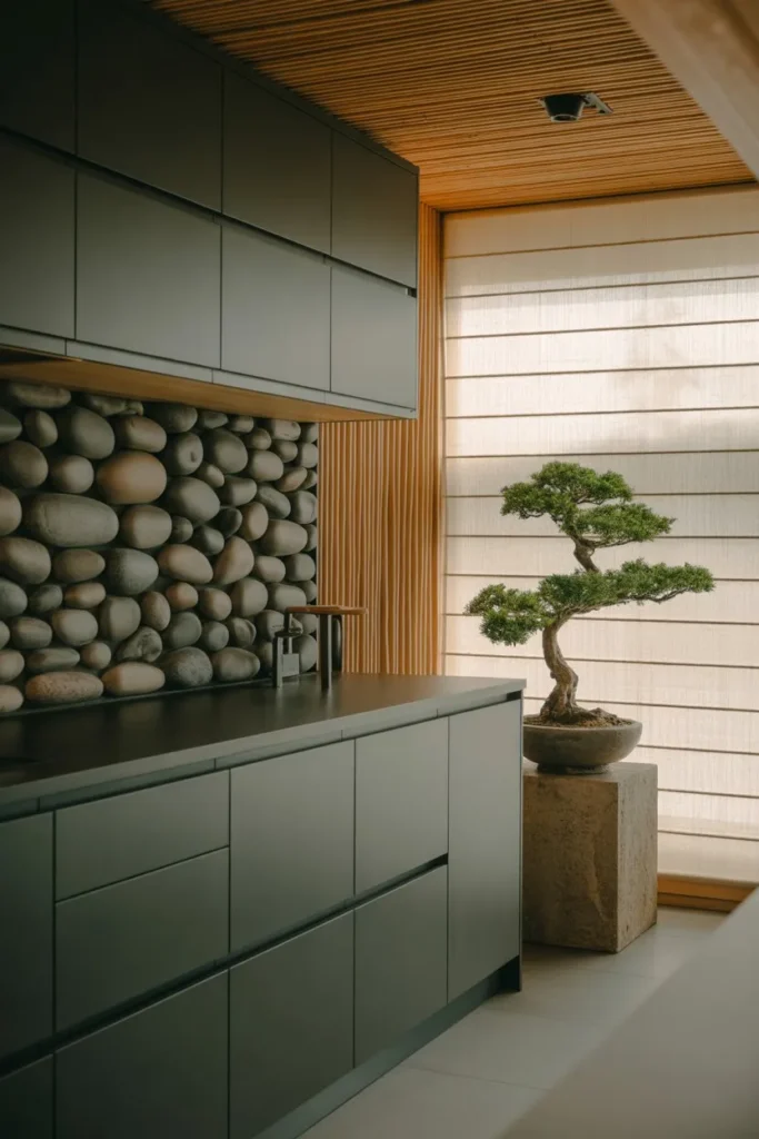 Slate Grey Modern Zen Retreat