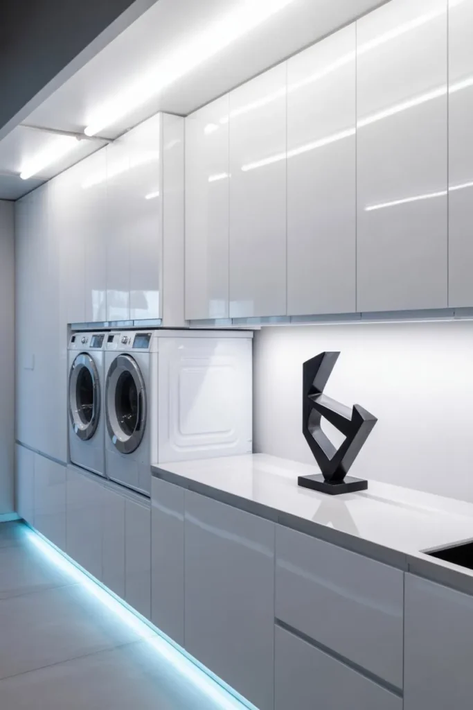 Sleek All-White High-Gloss Gallery