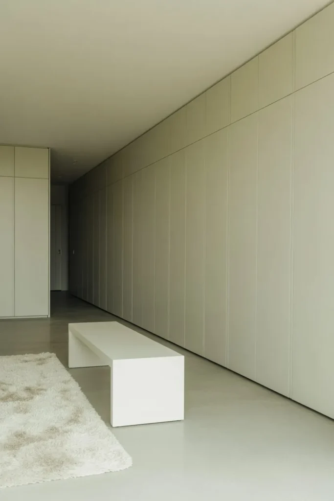 Sleek All-White Invisible Storage