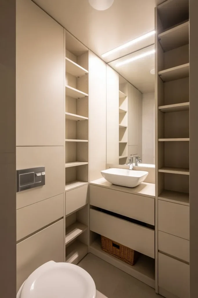 Small Bathroom with Smart Storage Solutions