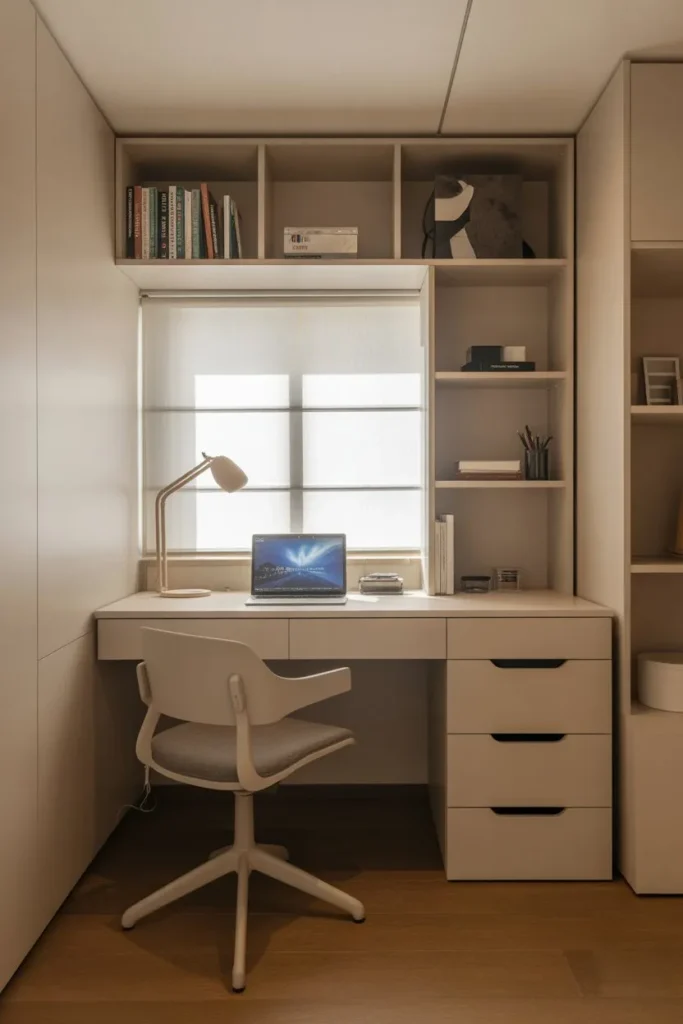 Small Study Room with Multi-Functional Furniture