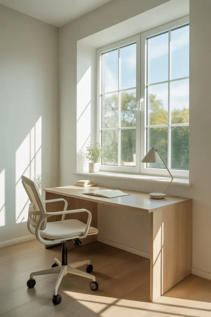 Small Study Room with Natural Light Setup