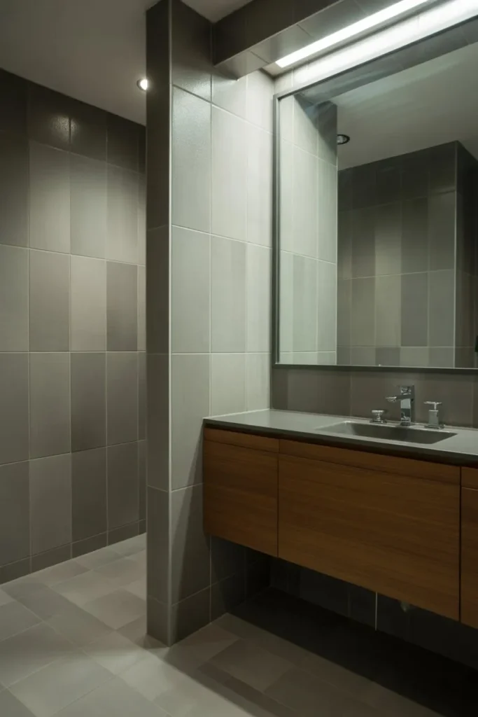 Soft Gray Modern Bathroom Palette