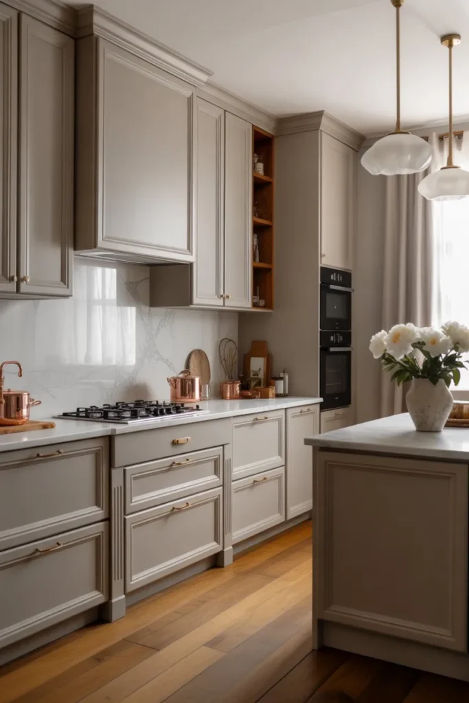 Soft Grey Cabinet Parisian Charm