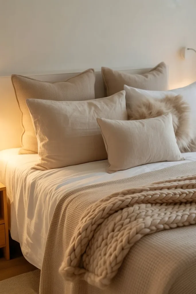 Soft Layered Bedding for Cozy Feel