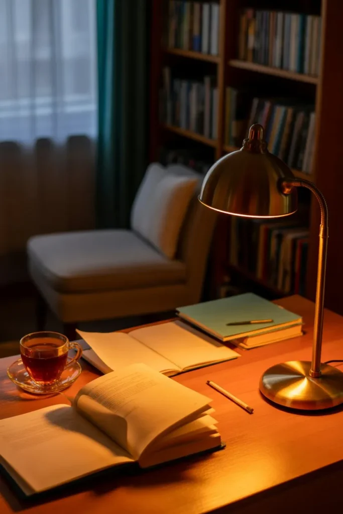 Soft Lighting for Evening Study