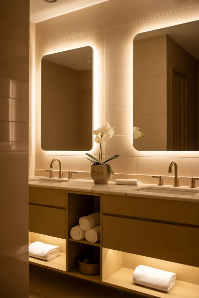 Soft Lighting for a Spa Feel