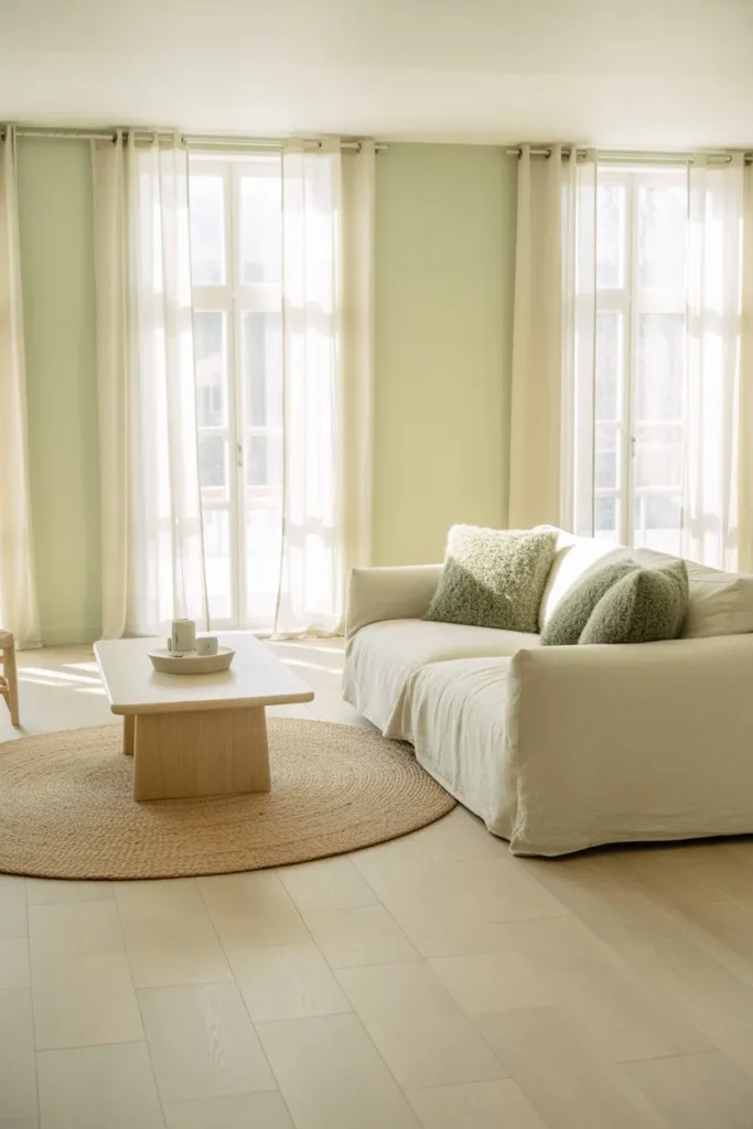 27 Sage Green Living Room Ideas for a Calm Aesthetic Soft Linen Scandinavian Retreat