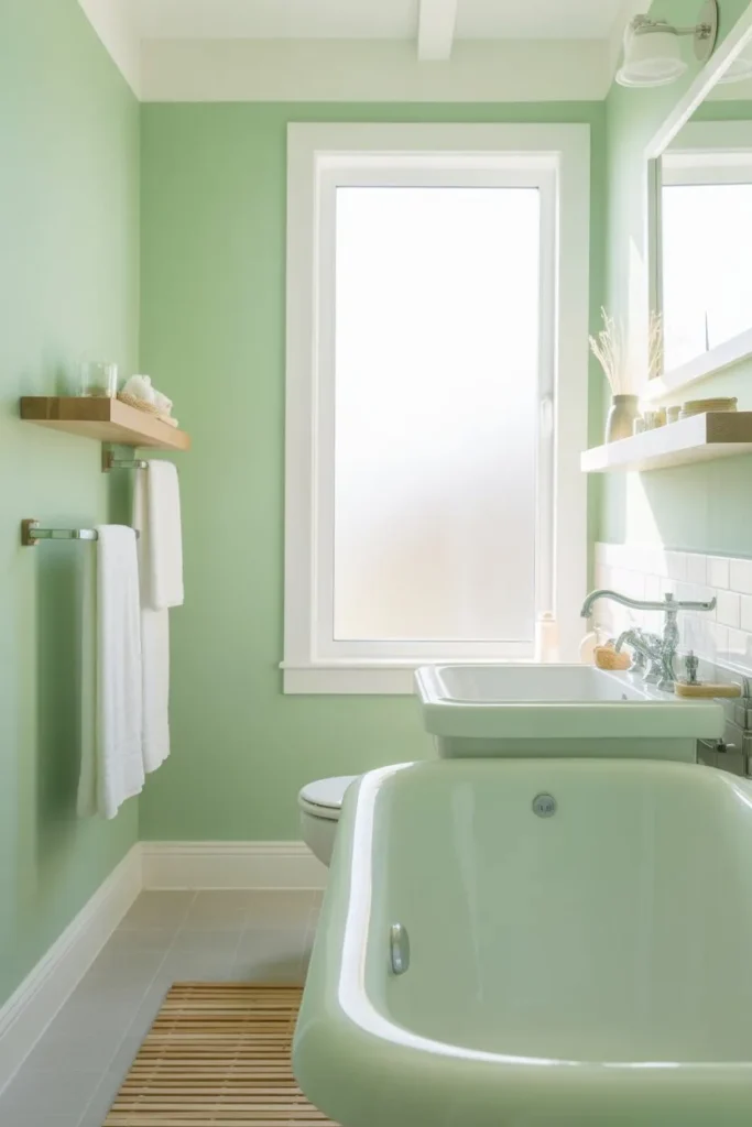 Soft Mint Green for a Fresh Light Feel