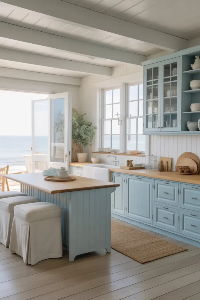 Soft Sky Blue Coastal Escape