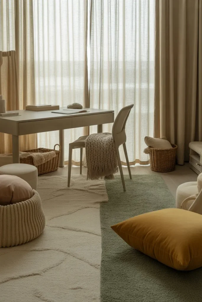 Soft Textured Aesthetic for Comfort and Depth