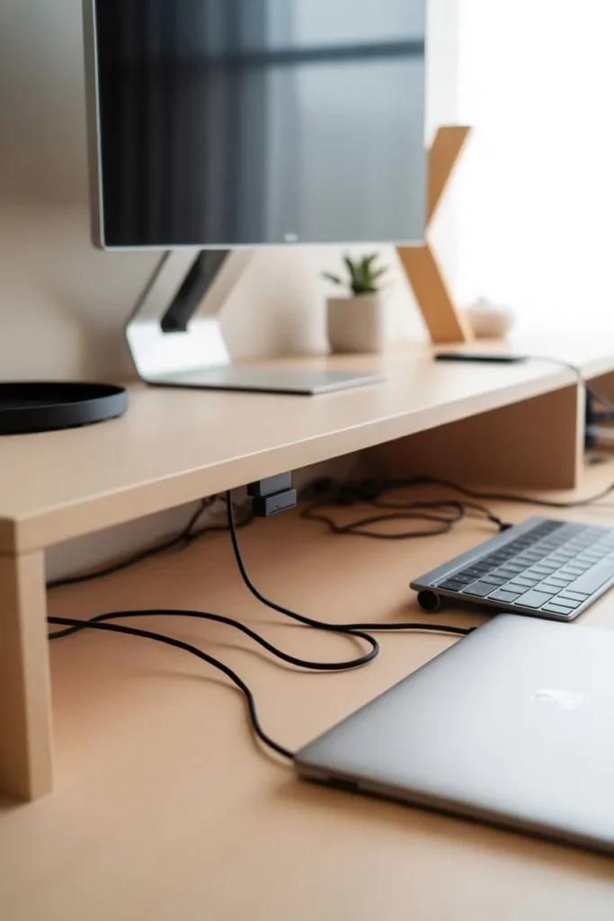 Study Room with Cable Management System