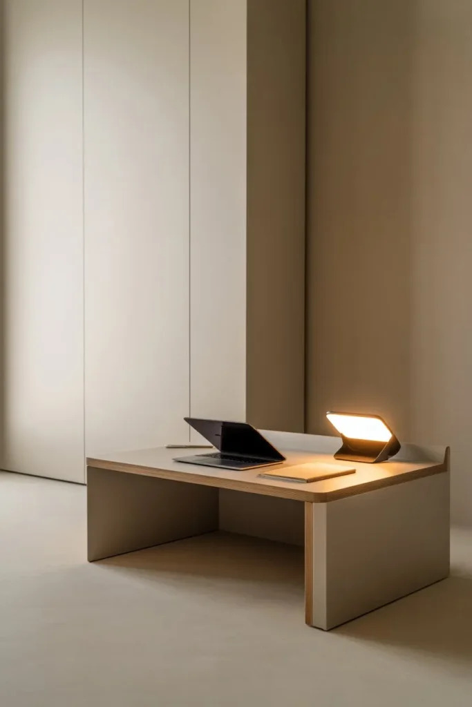 Study Room with Focus-Oriented Seating Position