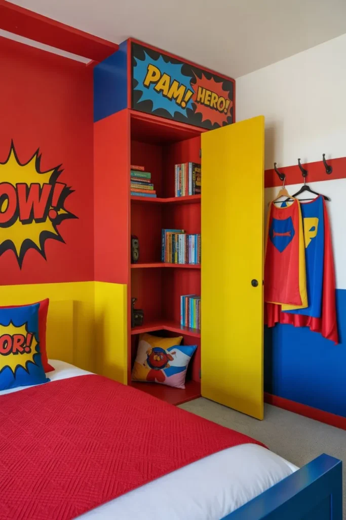 13 Kids Room Decor Ideas for a Fun Stylish Space Superhero Secret Headquarters Nook