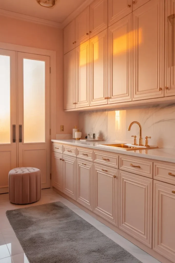 Sweet Peach and Gold Boutique Galley