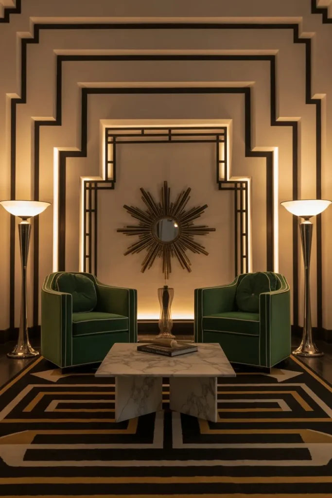 Symmetrical Layout for Classic Art Deco Balance