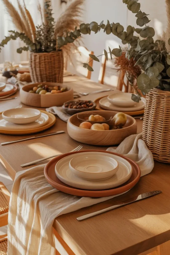 Textured Table Styling with Organic Elements