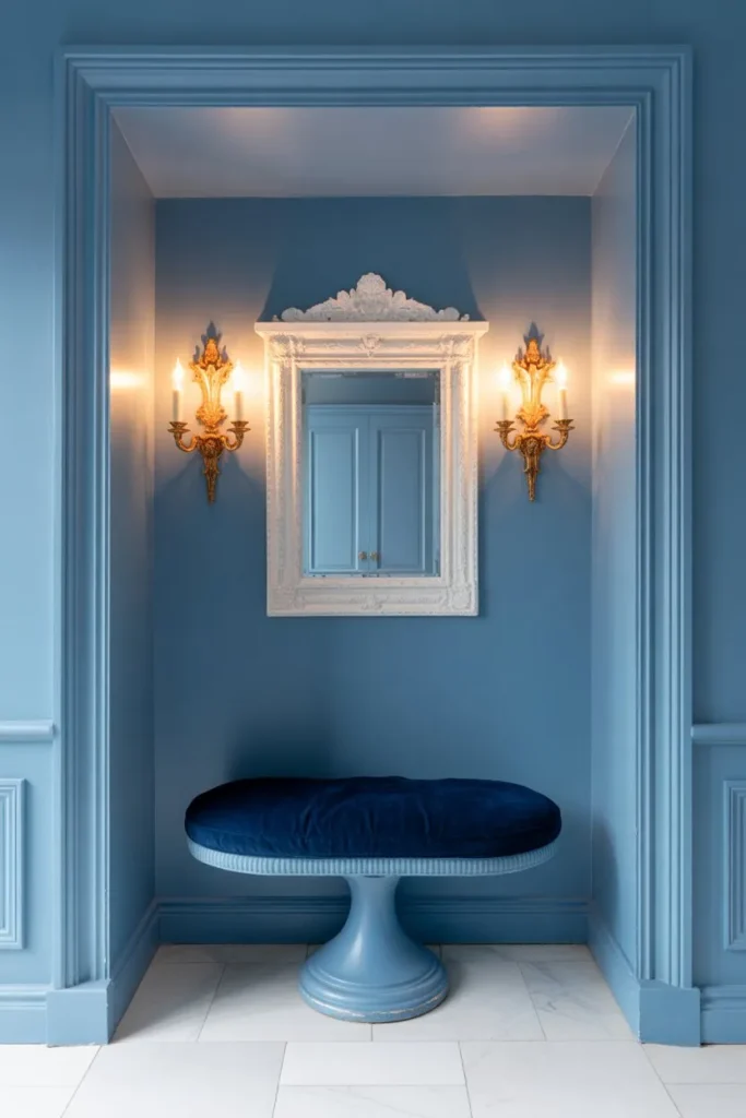 Traditional Regency Blue Alcove