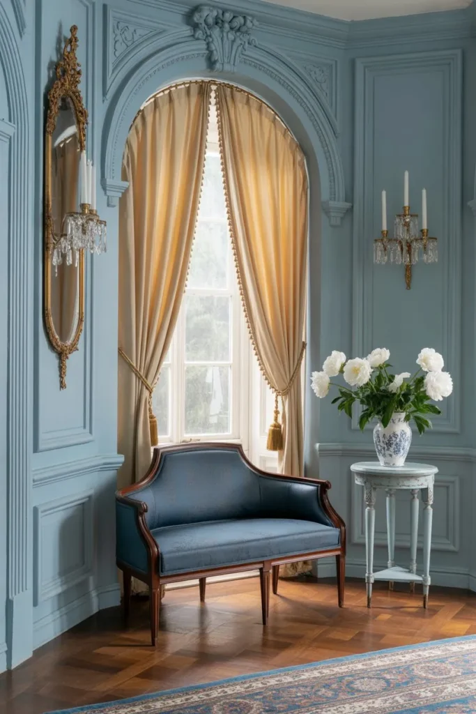 Traditional Regency Blue Alcove