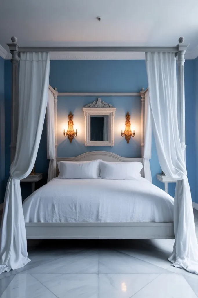 27 Summer Bedroom Ideas for a Fresh Breezy Vibe Traditional Regency Blue Gallery