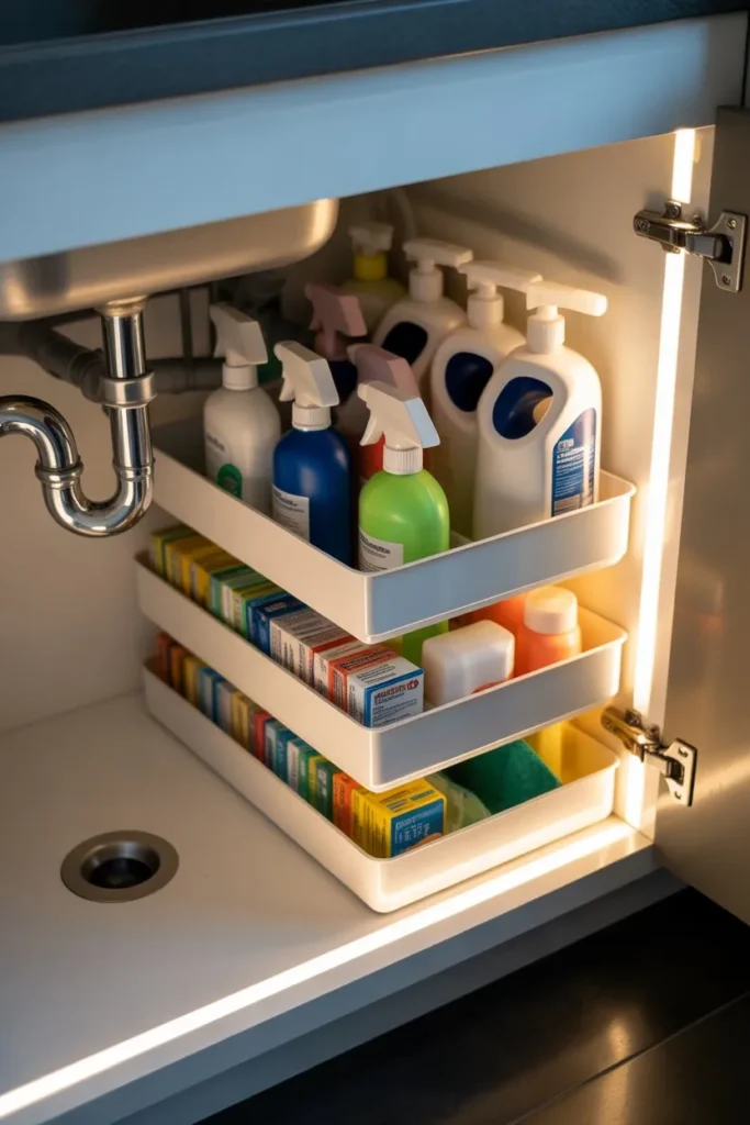 Under-Sink Storage Organization